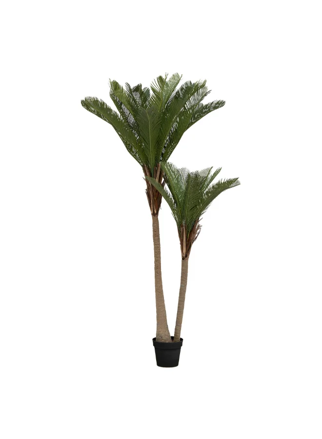 Atmosphera 2-Trunk Artificial Tropical Palm Tree with Pot Multicolour 180 cm 198107